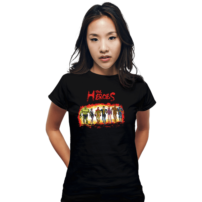 Secret_Shirts Fitted Shirts, Woman / Small / Black The Heroes!