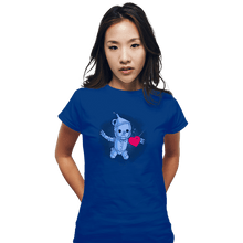 Load image into Gallery viewer, Shirts Fitted Shirts, Woman / Small / Royal Blue Neverheart

