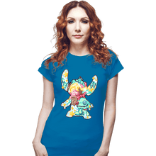 Load image into Gallery viewer, Secret_Shirts Fitted Shirts, Woman / Small / Sapphire Magical Stitch
