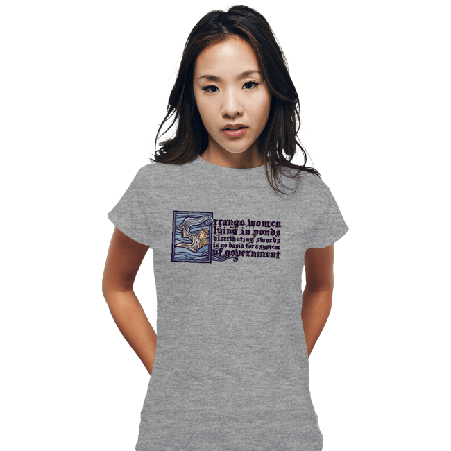 Daily_Deal_Shirts Fitted Shirts, Woman / Small / Sports Grey Lake Lady