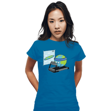 Load image into Gallery viewer, Shirts Fitted Shirts, Woman / Small / Sapphire Round Earth
