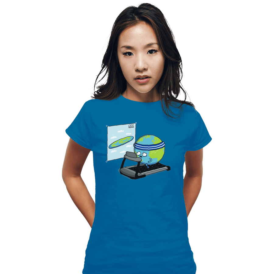 Shirts Fitted Shirts, Woman / Small / Sapphire Round Earth