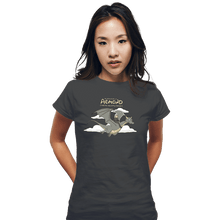 Load image into Gallery viewer, Daily_Deal_Shirts Fitted Shirts, Woman / Small / Charcoal Dragon Dancer
