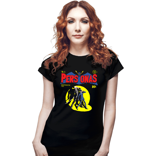 Shirts Fitted Shirts, Woman / Small / Black Investigation Team Comics
