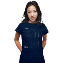 Load image into Gallery viewer, Secret_Shirts Fitted Shirts, Woman / Small / Navy RX 78 2 Blueprint
