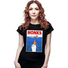 Load image into Gallery viewer, Shirts Fitted Shirts, Woman / Small / Black HONKS
