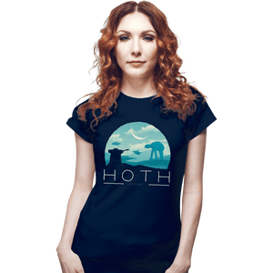 Shirts Fitted Shirts, Woman / Small / Navy Hoth Icy Planet