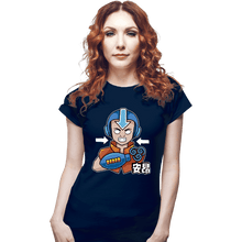 Load image into Gallery viewer, Shirts Fitted Shirts, Woman / Small / Navy Aang Man
