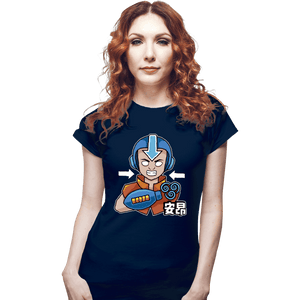 Shirts Fitted Shirts, Woman / Small / Navy Aang Man