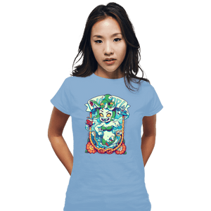 Secret_Shirts Fitted Shirts, Woman / Small / Powder Blue Calamaria