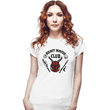 Load image into Gallery viewer, Daily_Deal_Shirts Fitted Shirts, Woman / Small / White Bounty Hunter Club
