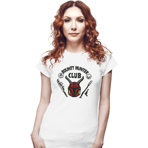 Daily_Deal_Shirts Fitted Shirts, Woman / Small / White Bounty Hunter Club