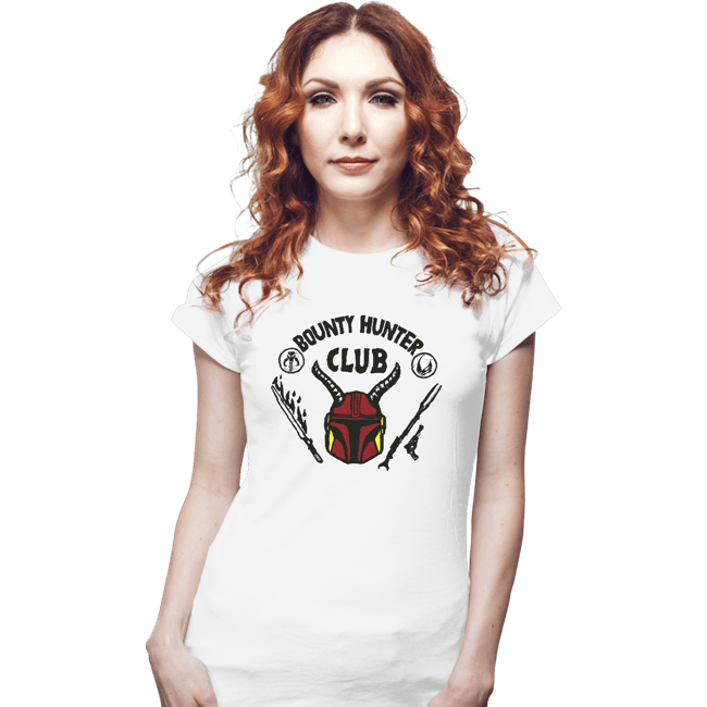 Daily_Deal_Shirts Fitted Shirts, Woman / Small / White Bounty Hunter Club