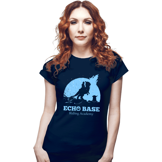 Daily_Deal_Shirts Fitted Shirts, Woman / Small / Navy Echo Base Riding Academy