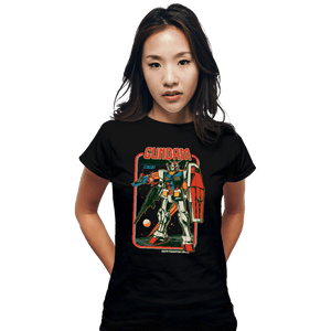 Secret_Shirts Fitted Shirts, Woman / Small / Black Retro Gundam