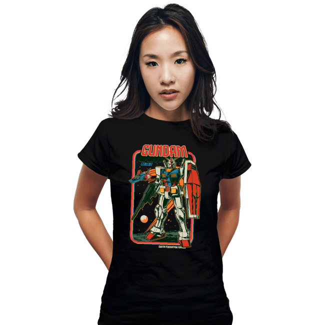 Secret_Shirts Fitted Shirts, Woman / Small / Black Retro Gundam
