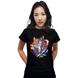 Secret_Shirts Fitted Shirts, Woman / Small / Black Dino Planet