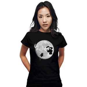 Shirts Fitted Shirts, Woman / Small / Black Robot Love