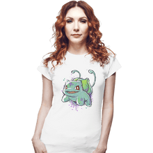 Load image into Gallery viewer, Shirts Fitted Shirts, Woman / Small / White Grass Ink
