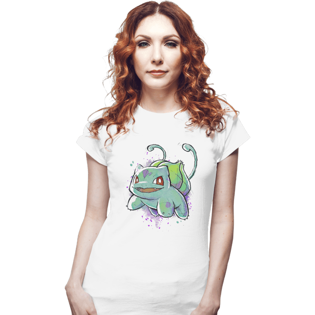 Shirts Fitted Shirts, Woman / Small / White Grass Ink