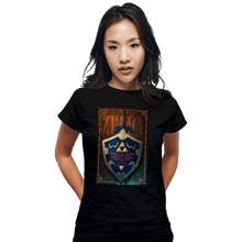Load image into Gallery viewer, Shirts Fitted Shirts, Woman / Small / Black Legend Of Zelda Poster
