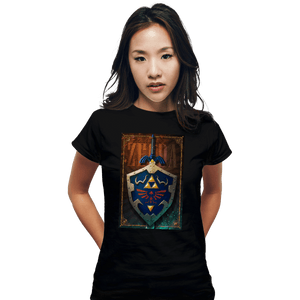 Shirts Fitted Shirts, Woman / Small / Black Legend Of Zelda Poster