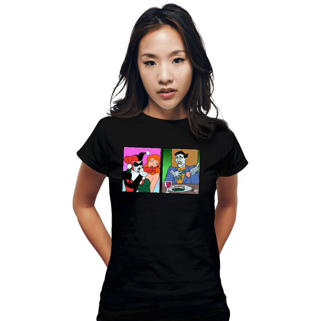 Secret_Shirts Fitted Shirts, Woman / Small / Black Quinn Yelling At Joker