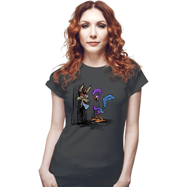 Secret_Shirts Fitted Shirts, Woman / Small / Charcoal The Shining Cartoon