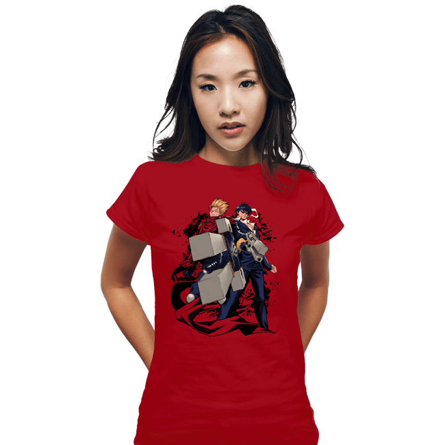 Shirts Fitted Shirts, Woman / Small / Red Cross Fire