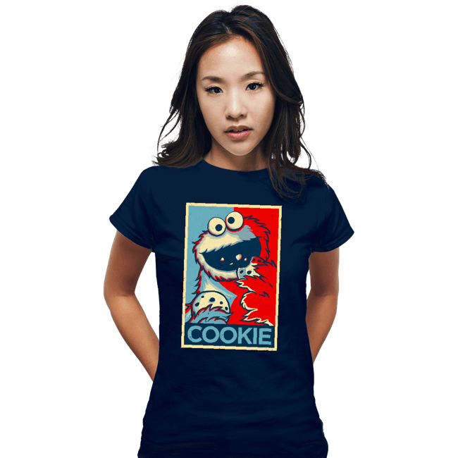 Daily_Deal_Shirts Fitted Shirts, Woman / Small / Navy Cookie Hope