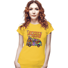 Load image into Gallery viewer, Last_Chance_Shirts Fitted Shirts, Woman / Small / White Flower Power
