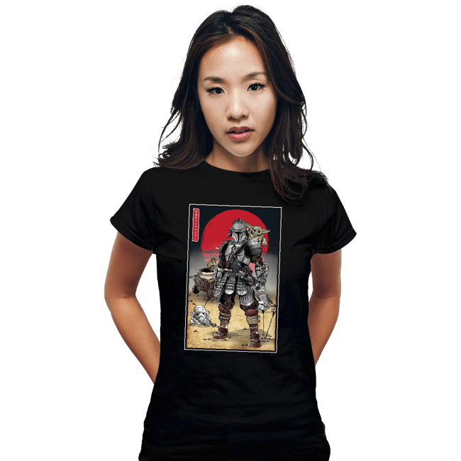 Secret_Shirts Fitted Shirts, Woman / Small / Black Lone Ronin And Cub.