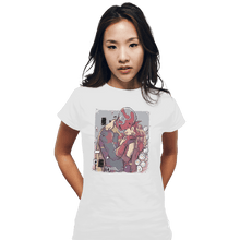 Load image into Gallery viewer, Shirts Fitted Shirts, Woman / Small / White Wanda Kiss
