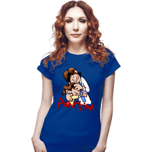 Load image into Gallery viewer, Shirts Fitted Shirts, Woman / Small / Royal Blue Pam &amp; Jim
