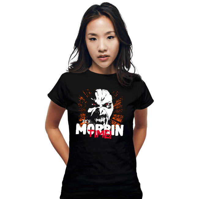 Daily_Deal_Shirts Fitted Shirts, Woman / Small / Black It's Morbin' Time!