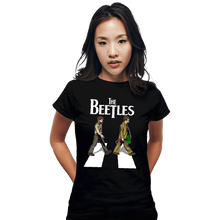 Load image into Gallery viewer, Shirts Fitted Shirts, Woman / Small / Black The Beetles
