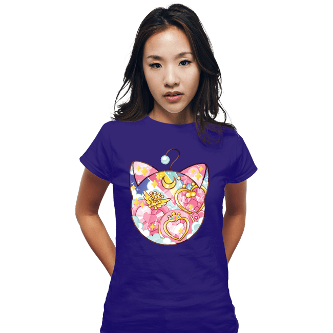 Shirts Fitted Shirts, Woman / Small / Violet Magical Silhouettes - Luna P