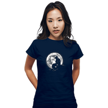 Load image into Gallery viewer, Daily_Deal_Shirts Fitted Shirts, Woman / Small / Navy Moonlight Iron

