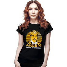 Load image into Gallery viewer, Shirts Fitted Shirts, Woman / Small / Black Akeem
