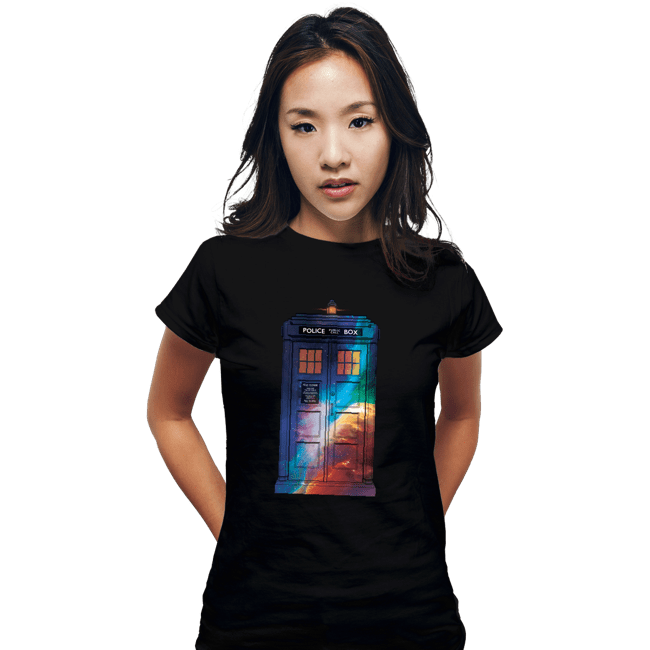 Secret_Shirts Fitted Shirts, Woman / Small / Black T A R D I S