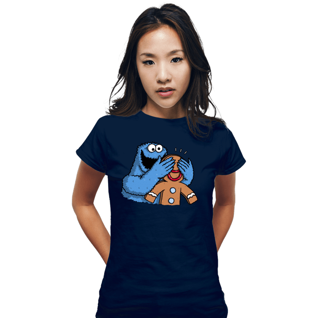Secret_Shirts Fitted Shirts, Woman / Small / Navy Monstrous Surprise