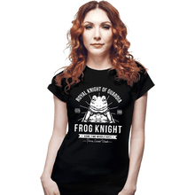 Load image into Gallery viewer, Shirts Fitted Shirts, Woman / Small / Black Frog Knight
