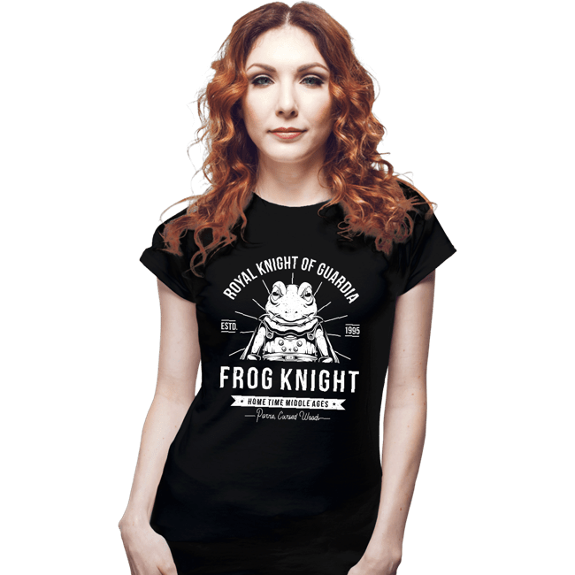 Shirts Fitted Shirts, Woman / Small / Black Frog Knight
