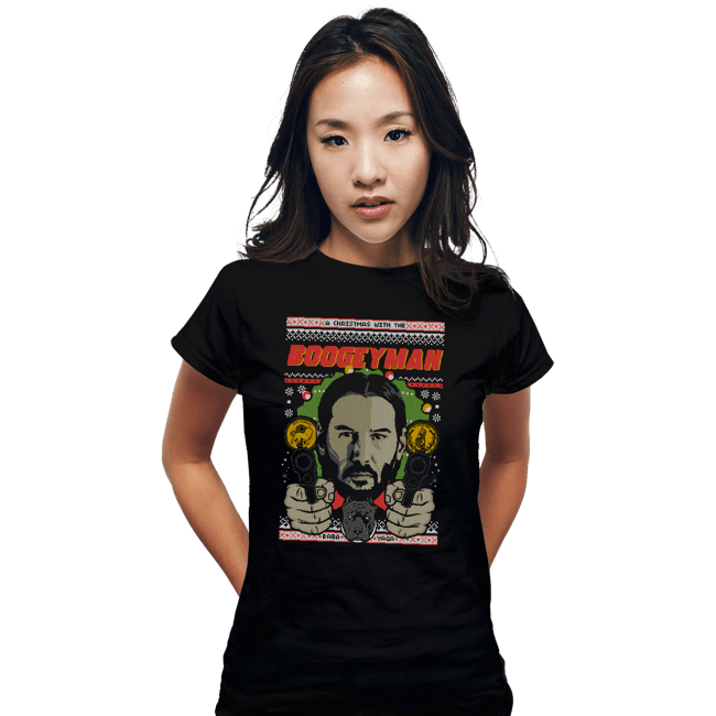 Shirts Fitted Shirts, Woman / Small / Black Boogeyman Xmas