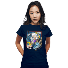 Load image into Gallery viewer, Secret_Shirts Fitted Shirts, Woman / Small / Navy Dragon Fight
