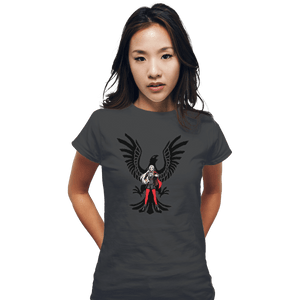 Shirts Fitted Shirts, Woman / Small / Charcoal Black Eagles House Leader