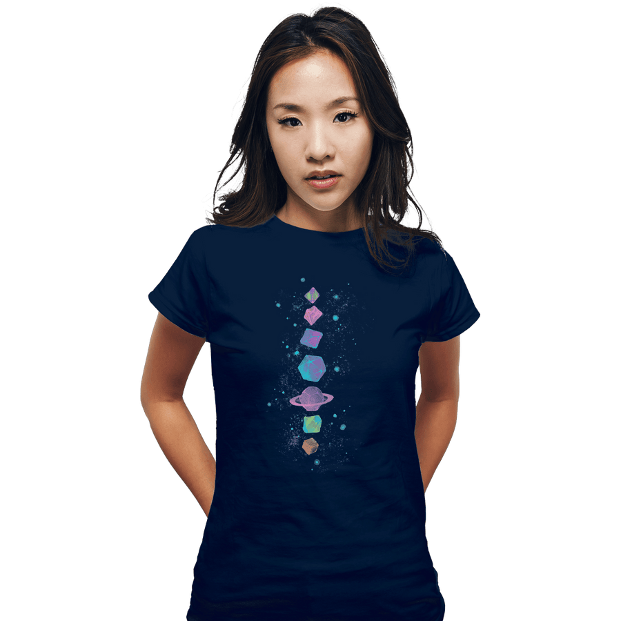 Shirts Fitted Shirts, Woman / Small / Navy Space Dice