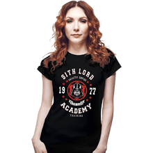 Load image into Gallery viewer, Shirts Fitted Shirts, Woman / Small / Black Sith Lord Academy
