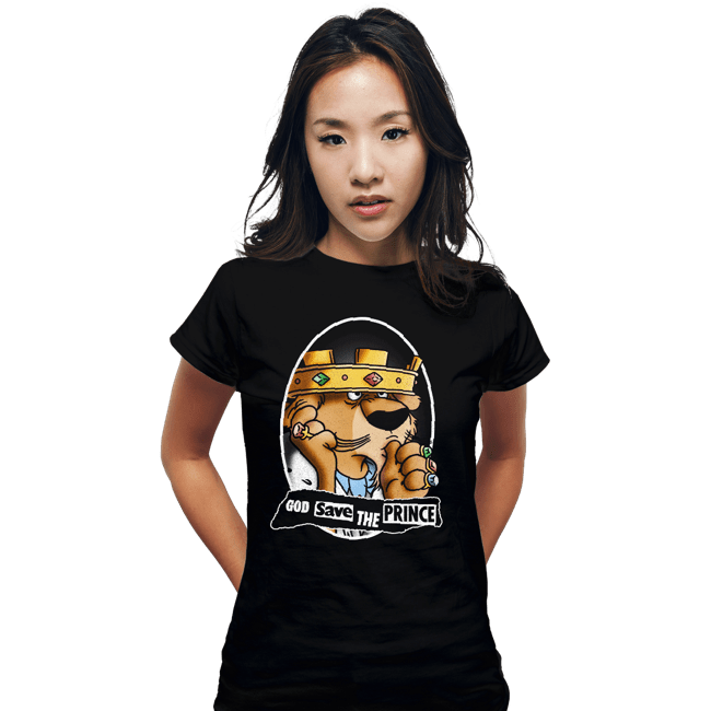 Daily_Deal_Shirts Fitted Shirts, Woman / Small / Black God Save The Prince