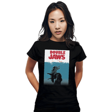 Load image into Gallery viewer, Shirts Fitted Shirts, Woman / Small / Black Double Jaws
